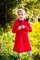 Demi season coat with insulation - 001561-RED