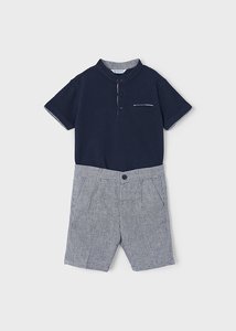 Polo shirt with shorts