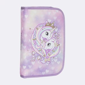 Filled pencil case Unicorn Princess Purple