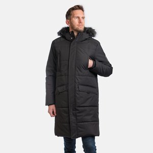 Vīriešu ziemas mētelis HUPPA Werner 2 200 g, melns