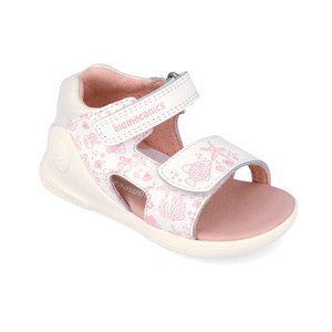 Leather girls sandals