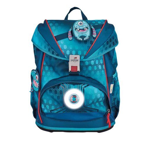 DERDIEDAS Schoolbag ErgoFlex EASY  LED „Happy Monster“ 5 pcs.