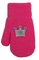 Knitted mittens 14 cm - R-193DB-pink