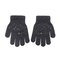 Knitted gloves - R-012A-graphite