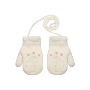 Knitted mittens 13 cm