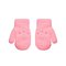 Knitted mittens 13 cm - R-124DB-lightpink