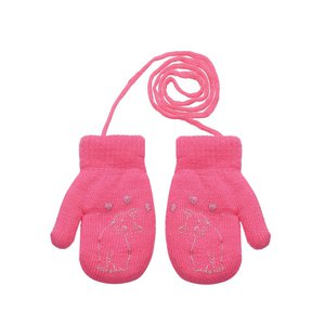 Knitted mittens 13 cm