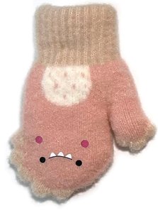 Knitted mittens 14 cm