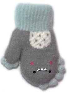 Knitted mittens 14 cm