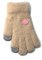 Adīti pūkaini pirkstaiņi 16 cm - R-197-beige