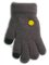 Adīti pūkaini pirkstaiņi 16 cm - R-197-grey