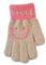 Adīti pūkaini pirkstaiņi 18 cm - R-205-beige