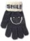 Adīti pūkaini pirkstaiņi 18 cm - R-205-grey