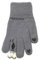 Adīti pūkaini pirkstaiņi 18 cm - R-210-grey