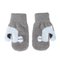 Knitted mittens 14 cm - R-215DB-grey