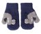 Knitted mittens 14 cm - R-215DB-navy