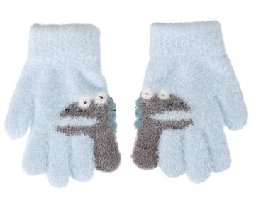 Knitted Fluffy Gloves 14 cm