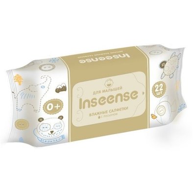Inseense Baby wipes with lotion ( 22 psc.)