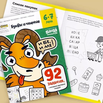 THE BRAINY BAND Workbook Letters and reading 6-7 years (RUS)
