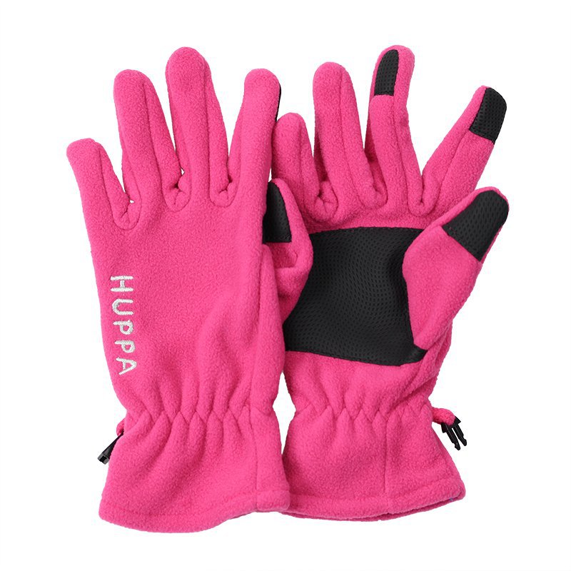 pink fleece gloves